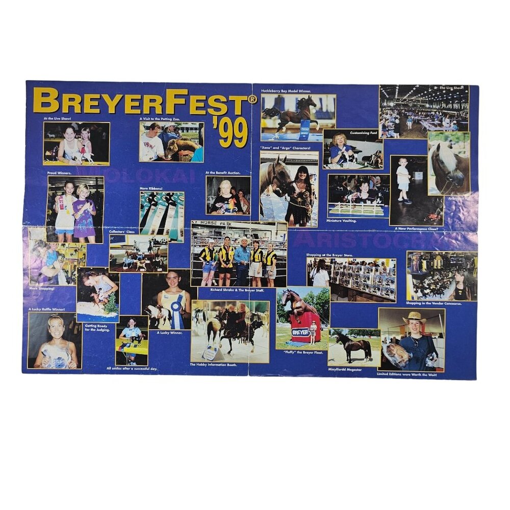 Breyerfest 1999 Poster Collage Equestrian Event Memorabilia 11" x 17"